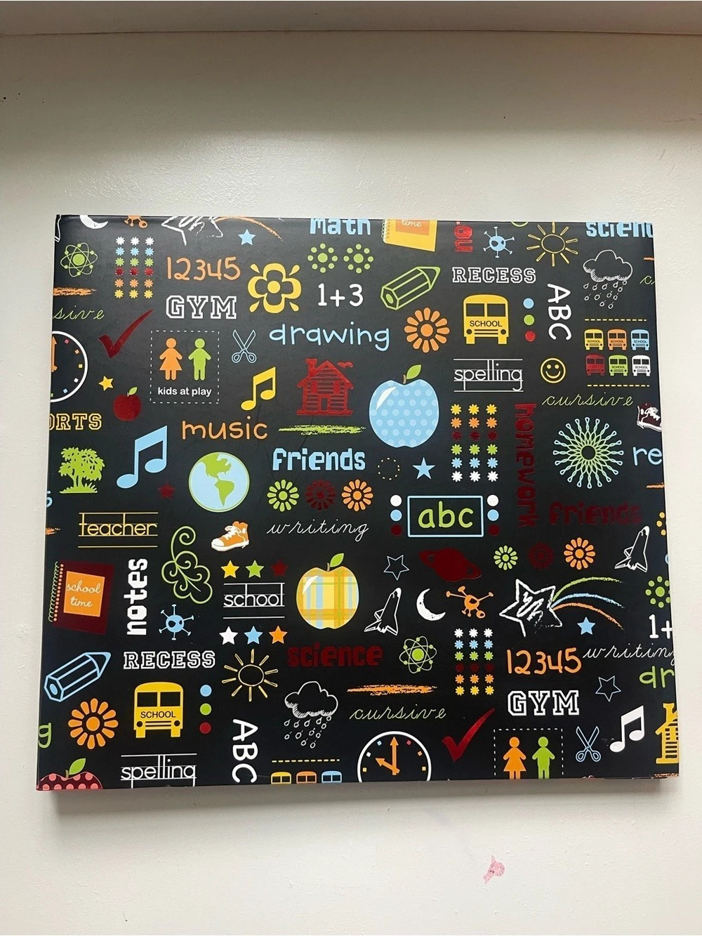 School-Themed scrapbook